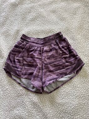 lululemon athletica Purple Patterned Athletic Shorts